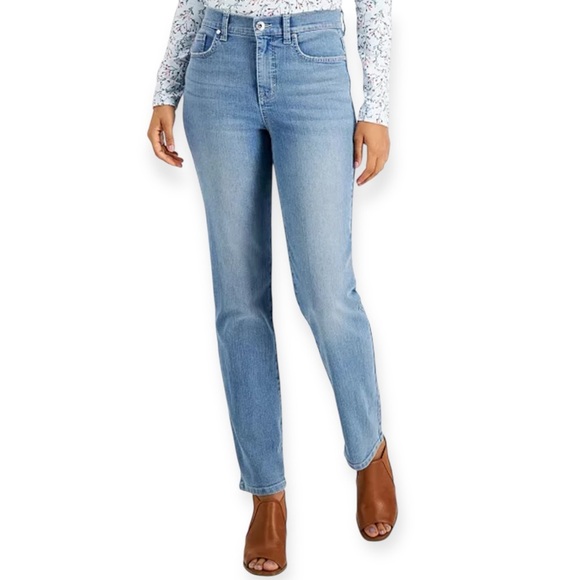 Style & Co. High Rise Straight Leg Jeans 6 - Picture 1 of 16
